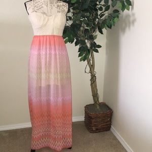 Crochet Top Maxi Dress - XL